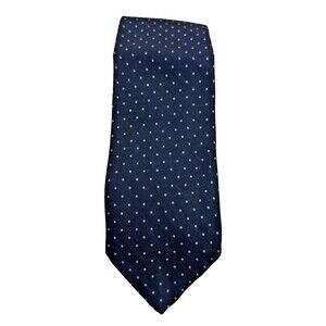 Albert Ltd Men's Tie Navy Blue Dots Business Fashion Necktie Accessory